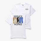 Service Works Nourish Pocket Tee in white heavyweight organic cotton t-shirt with chest print front view