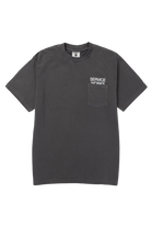 Black Service Works pocket tee heavyweight cotton front view