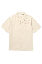 Beige Service Works resort shirt relaxed fit embroidered summer shirt