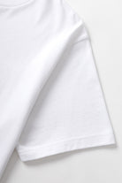 White cotton Soup For The Soul tee front detail premium streetwear design relaxed fit