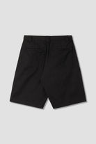 Back view of Stan Ray A Short Black Twill featuring durable cotton twill, a relaxed fit and a timeless utility design for everyday wear.