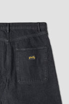 Stan Ray Wide 5 Short Charcoal Denim full view showing heavyweight cotton denim, relaxed wide fit and classic workwear design.