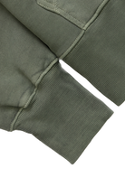 Loopback Trademark Hoodie Olive premium cotton hoodie detail view Australia