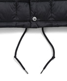 Drawcord detail of Taion Down Coach Jacket in Dark Olive – adjustable fit for everyday comfort