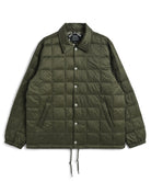Taion Down Coach Jacket in Dark Olive – lightweight insulation with relaxed fit and everyday comfort