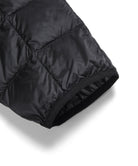 Cuff detail of Taion Hi Neck W-Zip Down Jacket in Dark Olive