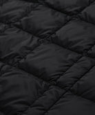 Fabric surface detail of Taion Hi Neck W-Zip Down Jacket in Dark Olive