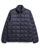Taion Hi Neck W-Zip Down Jacket in Navy