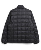 Back view of Taion Hi Neck W-Zip Down Jacket in Off White with insulated design for everyday warmth and comfort