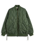 Taion Military MA-1 Type Down Jacket in Olive with insulated warmth and relaxed bomber-style fit
