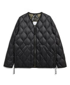 Taion Military V Neck W-Zip Down Jacket in Black – lightweight SOFT SHELL fabric with warm insulated comfort