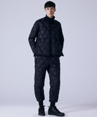 Taion Military V Neck W-Zip Down Jacket in Black – lightweight SOFT SHELL insulation for everyday warmth and comfort