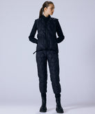 Taion Military V Neck W-Zip Down Vest in Black