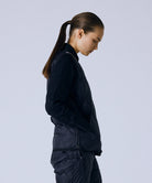 Taion Military V Neck W-Zip Down Vest in Black