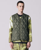 Taion Military V Neck W-Zip Down Vest in Olive – lightweight insulation, durable SOFT SHELL fabric & everyday comfort