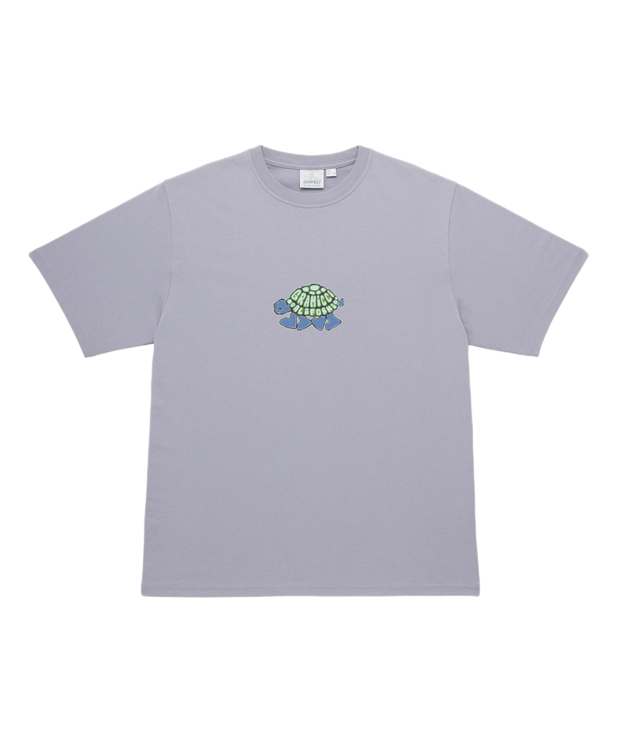 LE.SHOP Turtle Tee Lavender eco cotton streetwear t-shirt front view