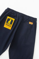 Dark navy twill waiter pants back view premium workwear trousers durable uniform pants adjustable fit